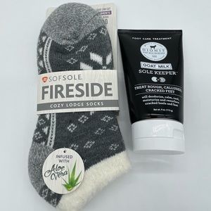 Cozy Socks & Peppermint Dionis Goat’s Milk Foot Lotion